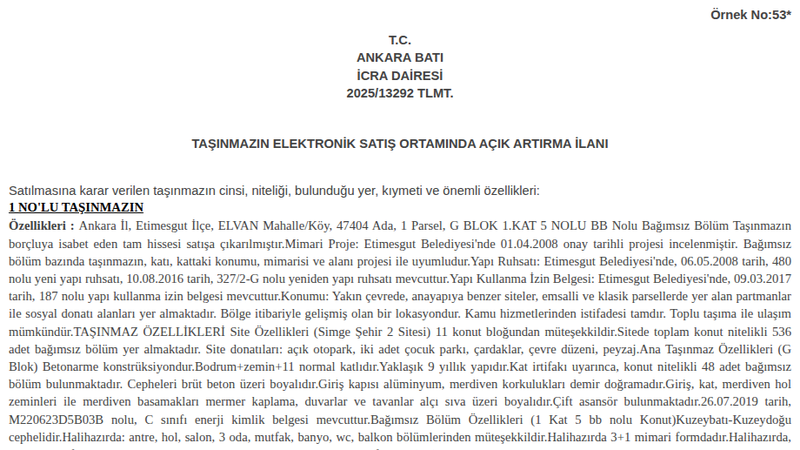 Konut - ANKARA ETİMESGUT