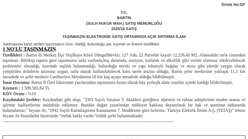 Konut - BARTIN MERKEZ - 226,43 m²