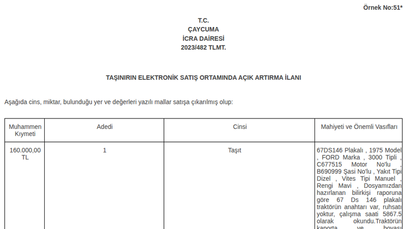 Traktör - ZONGULDAK ÇAYCUMA