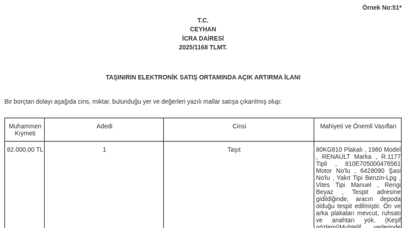 Otomobil - ADANA CEYHAN