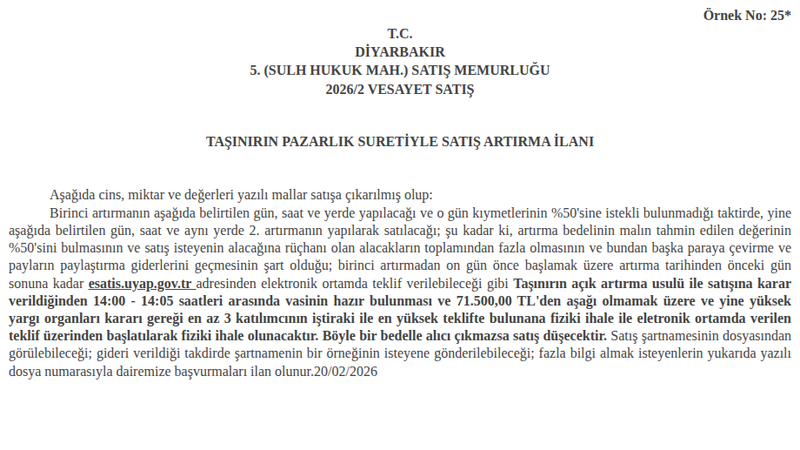 Satılık Fiat Egea 2019 - Diyarbakır