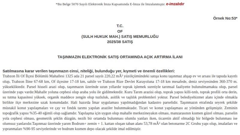 Konut - TRABZON OF - 220,22 m²