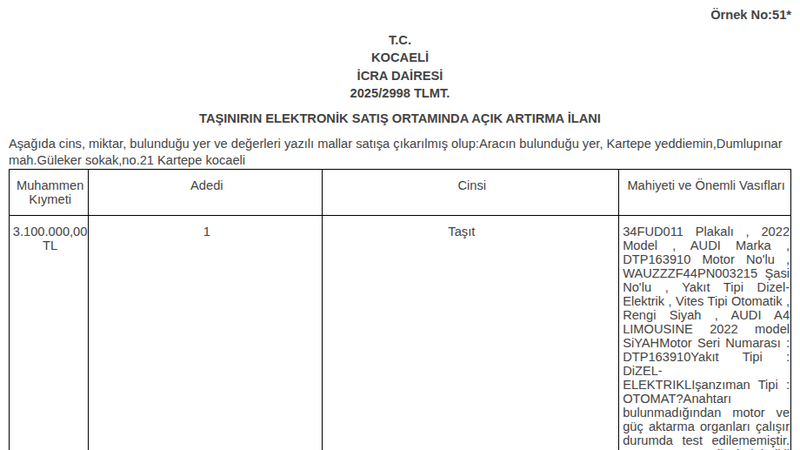 Satılık Audi A4 2022 - Kocaeli