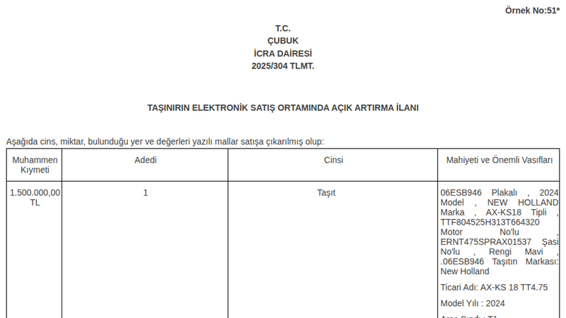 Traktör - ANKARA ÇUBUK