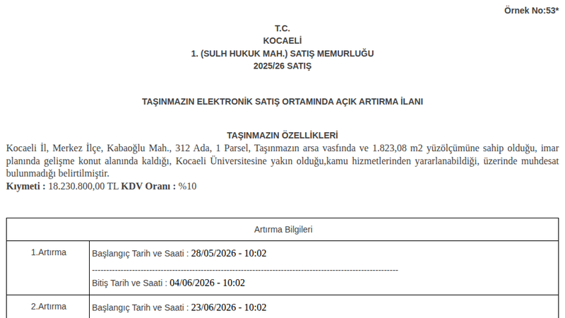 Konut - KOCAELİ MERKEZ - 823,08 m²
