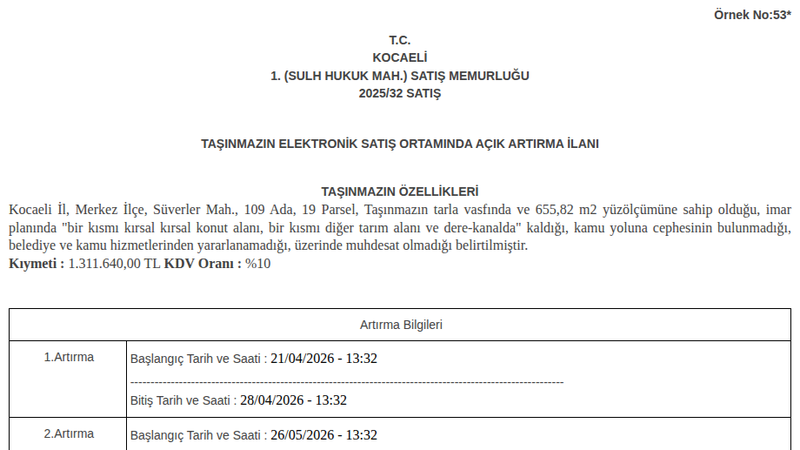 Konut - KOCAELİ MERKEZ - 655,82 m²