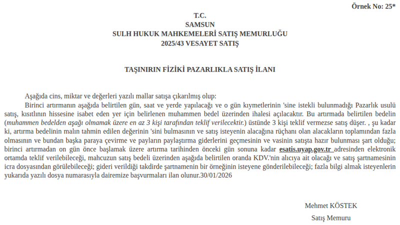 Satılık Citroen Berlingo 2003 - Samsun