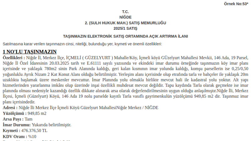 Satılık Konut - Niğde Merkez