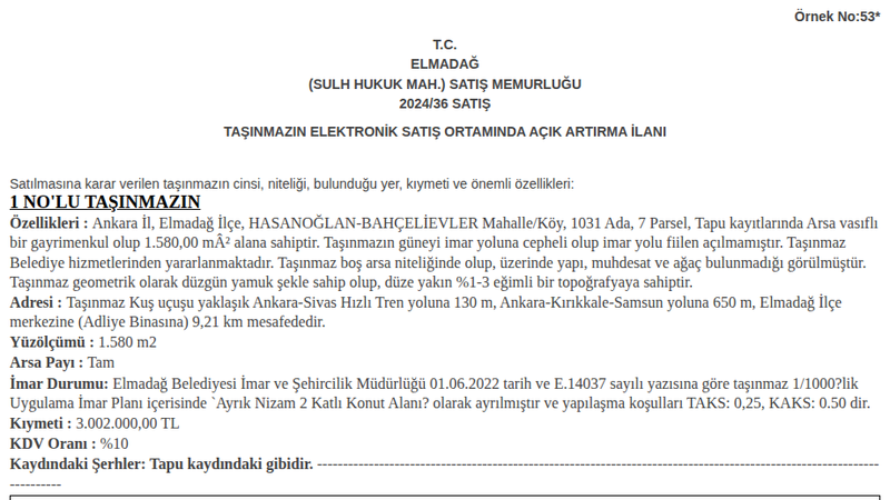 Konut - ANKARA ELMADAĞ - 580 m²