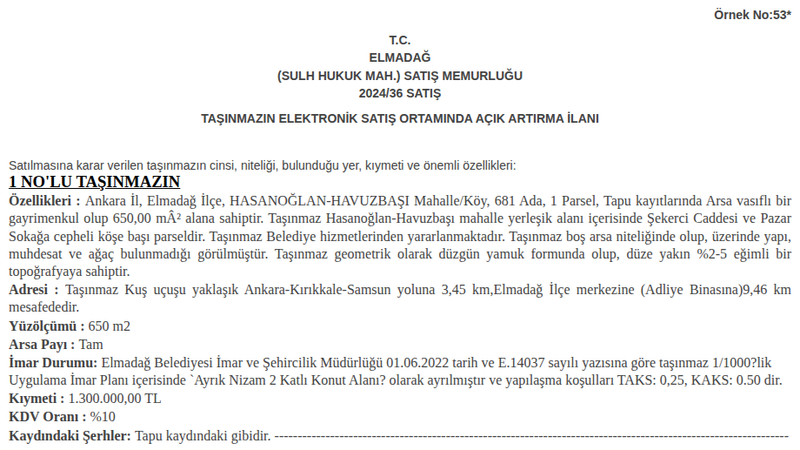 Konut - ANKARA ELMADAĞ - 650 m²