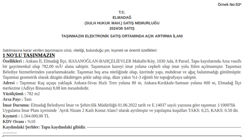 Konut - ANKARA ELMADAĞ - 782 m²