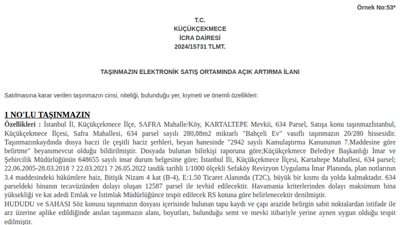 Konut - İSTANBUL KÜÇÜKÇEKMECE - 280,88 m²