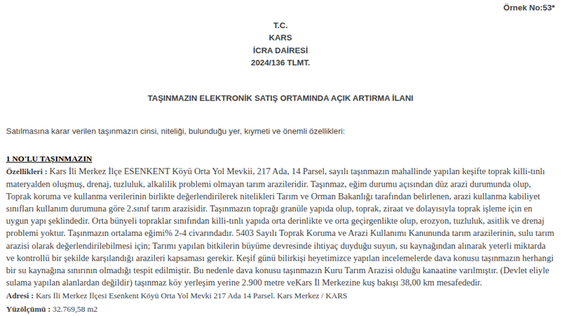 Satılık Arsa/Arazi - Kars Merkez