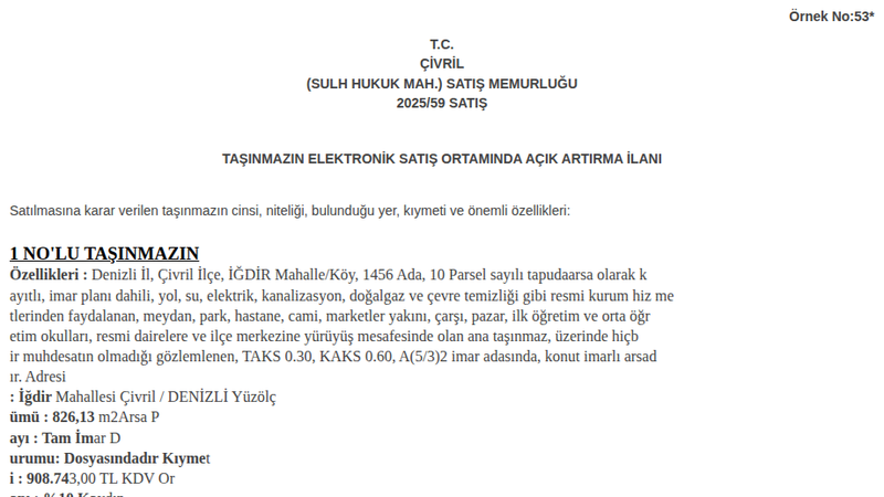 Konut - DENİZLİ ÇİVRİL
