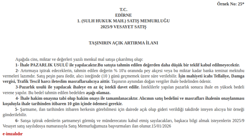 Satılık Fiat 2005 - Edirne Merkez