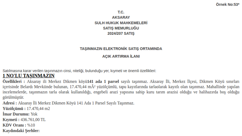 Arsa/Arazi - AKSARAY MERKEZ - 470,44 m²