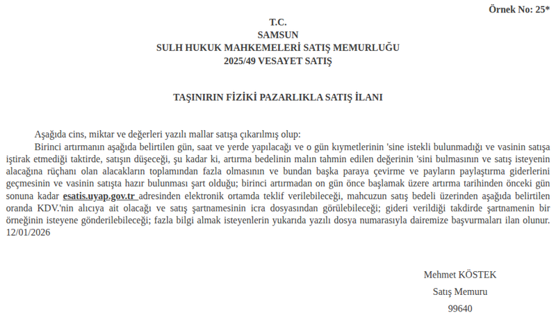 Satılık Ford 1992 - Samsun