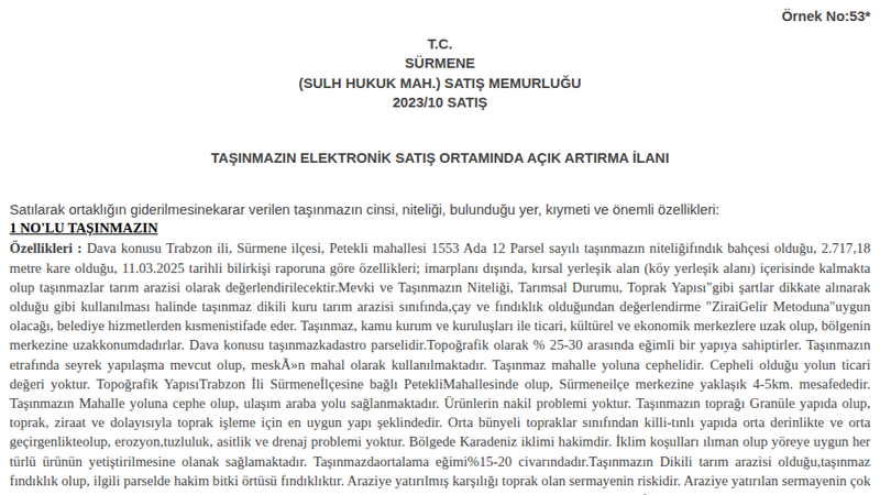Konut - TRABZON SÜRMENE - 100 m²