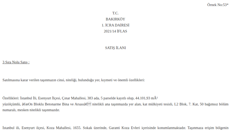 Satılık Daire - İstanbul Esenyurt
