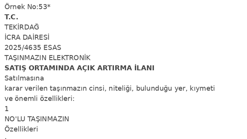 İşyeri - TEKİRDAĞ SÜLEYMANPAŞA