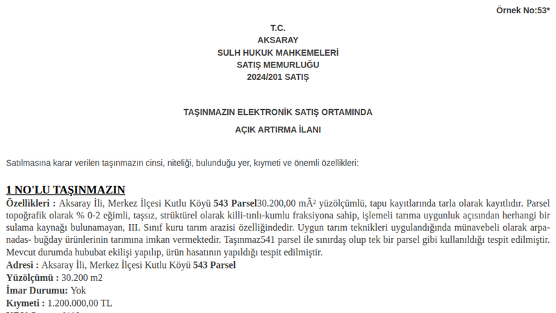 Arsa/Arazi - AKSARAY MERKEZ - 200 m²