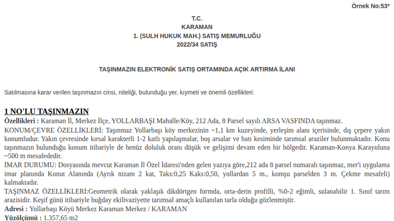 Satılık Konut - Karaman Merkez