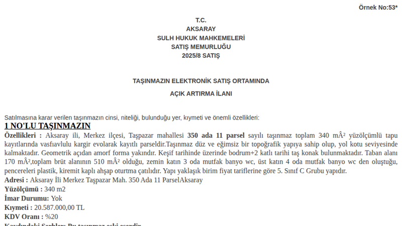 Konut - AKSARAY MERKEZ - 340 m²