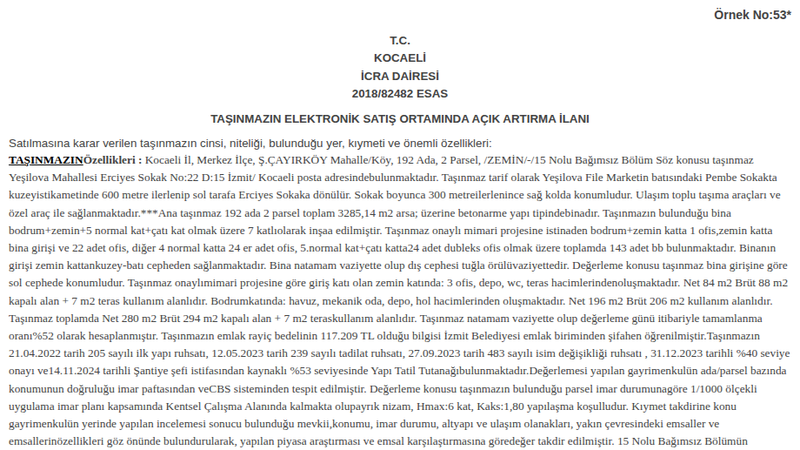 Konut - KOCAELİ MERKEZ - 3.285,14 m²
