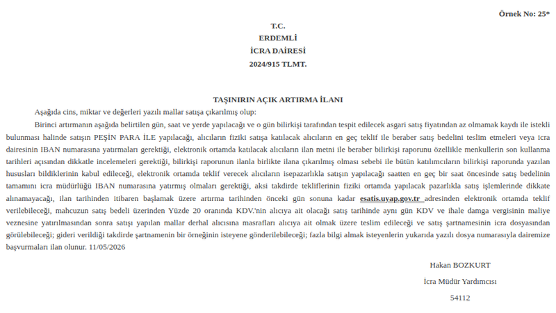 Satılık Gayrimenkul - Mersin Erdemli