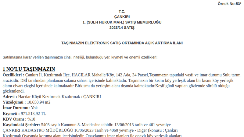 Satılık Konut - Çankırı Kızılırmak
