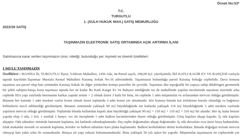 Satılık Konut - Manisa Turgutlu