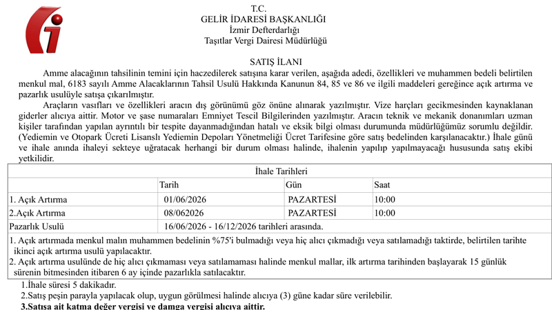 Şartname önizlemesi