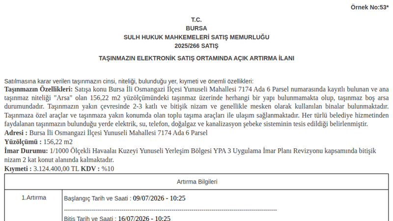 Konut - BURSA OSMANGAZİ - 156,22 m²