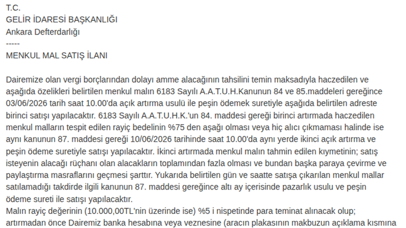 Şartname önizlemesi