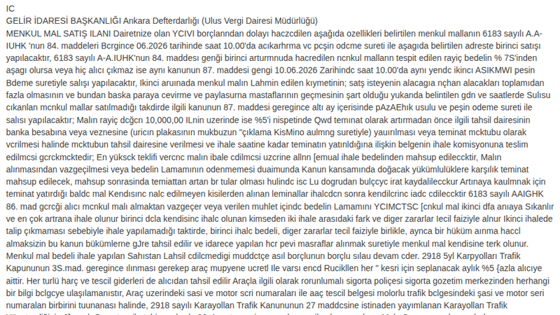 Şartname önizlemesi