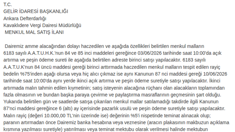 Şartname önizlemesi