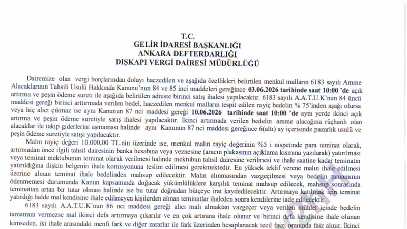 Şartname önizlemesi