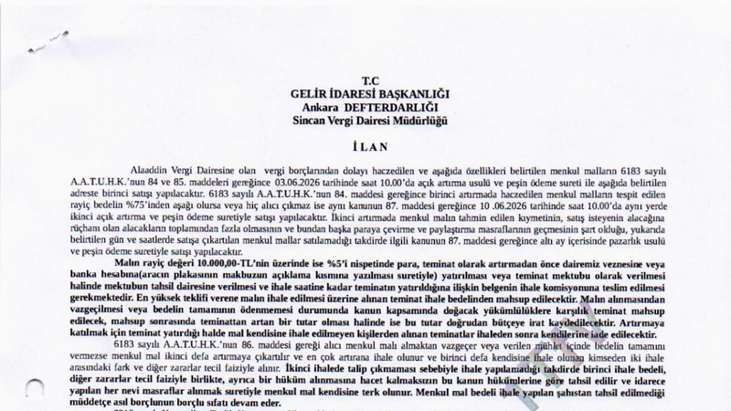 Şartname önizlemesi