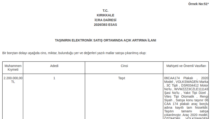 Şartname önizlemesi