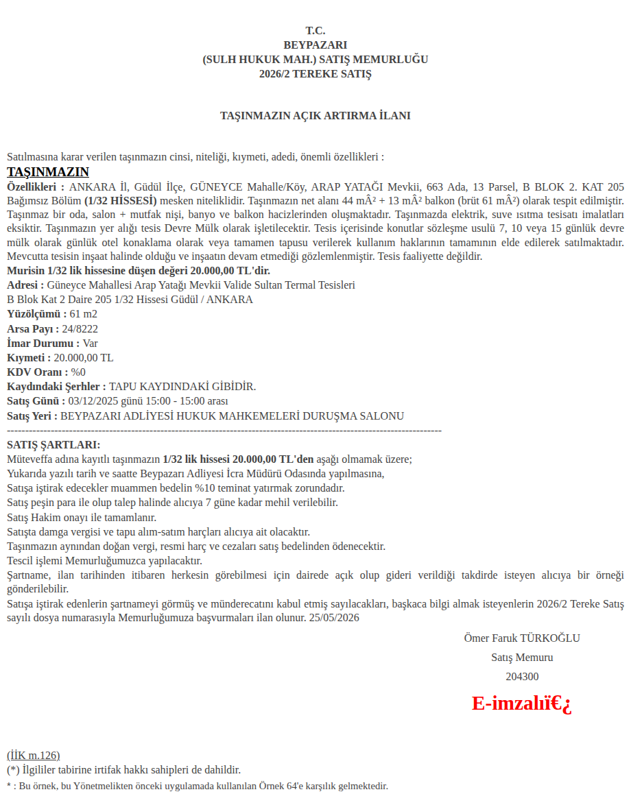 Şartname önizleme