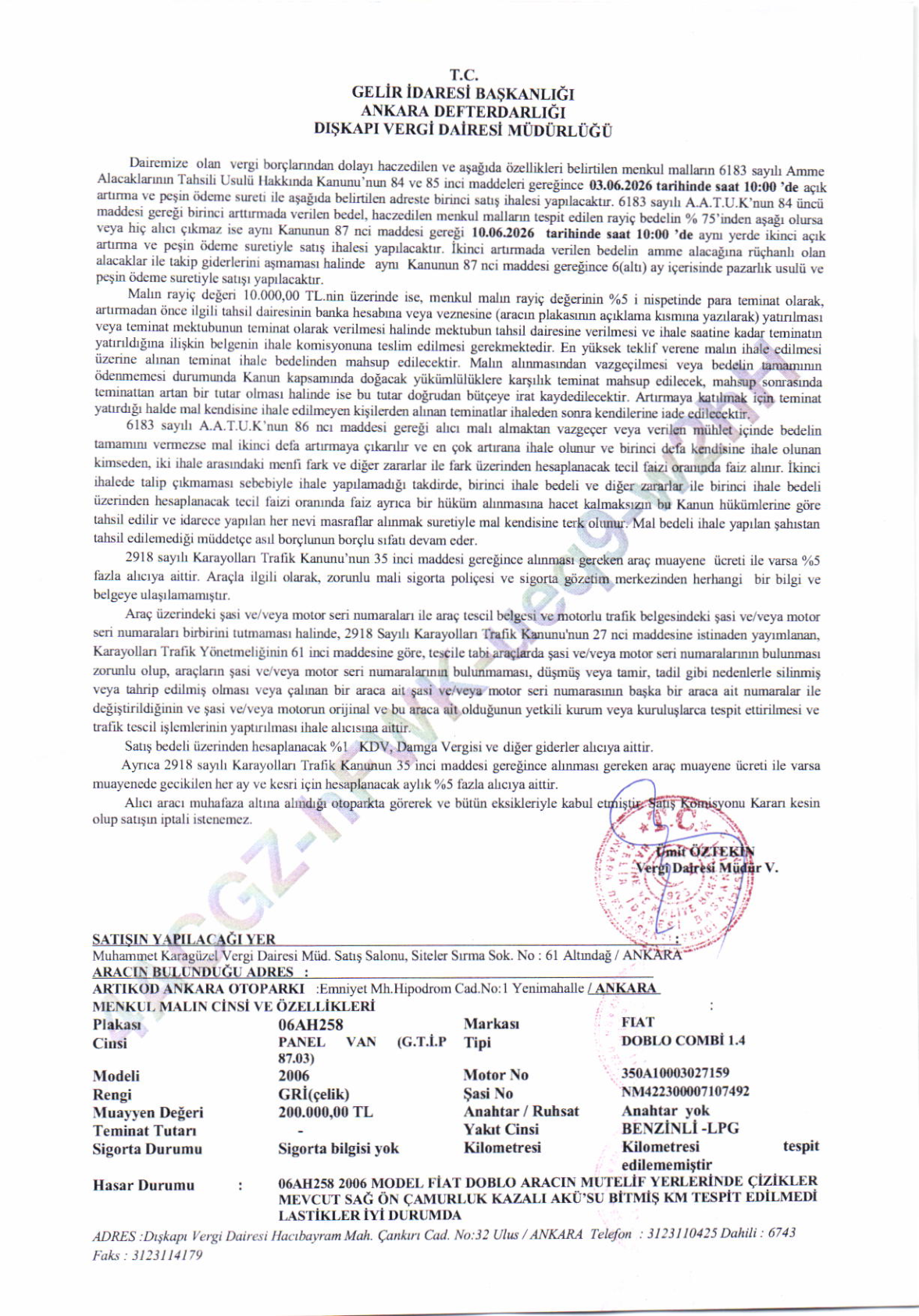 Şartname önizleme