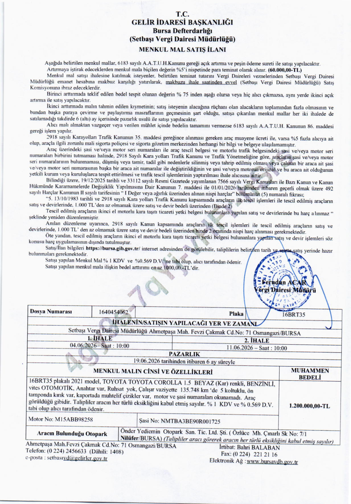 Şartname önizleme