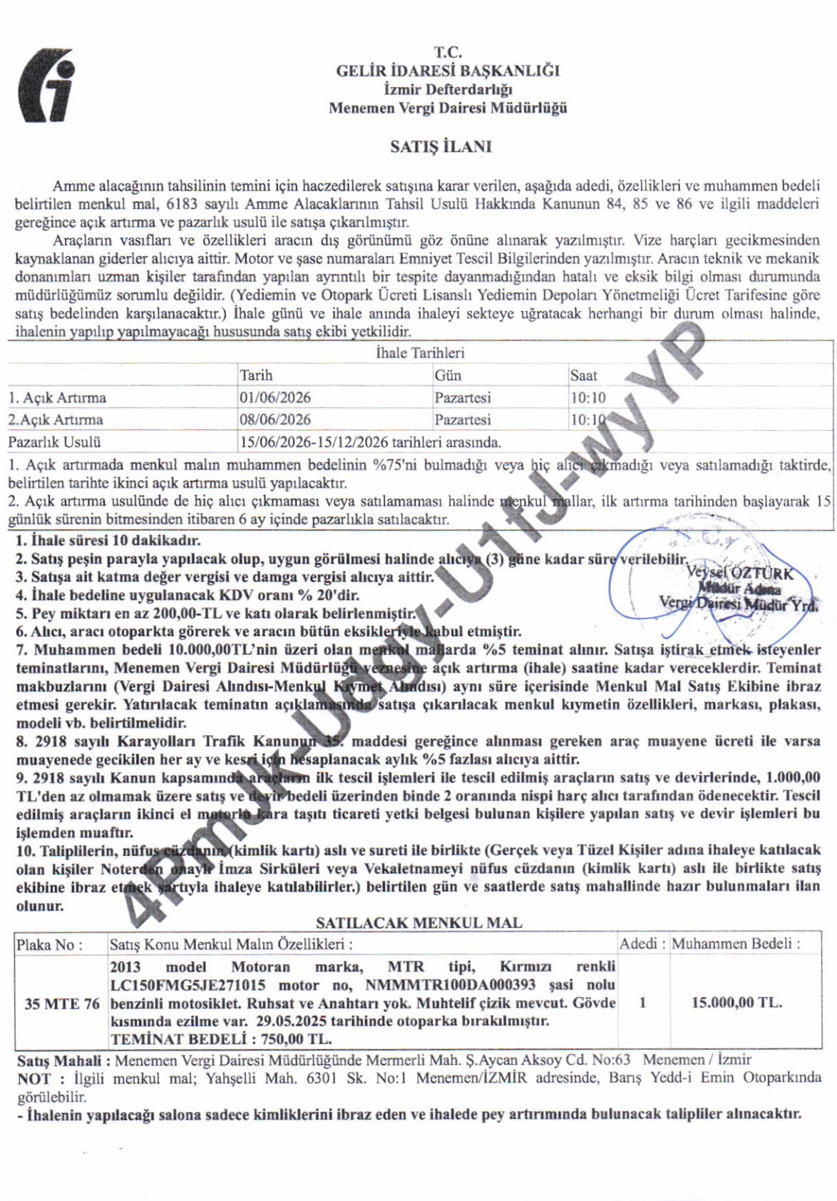 Şartname önizleme
