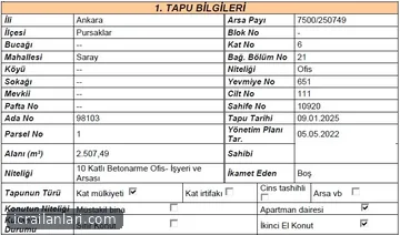 İşyeri - ANKARA PURSAKLAR - 75 m²