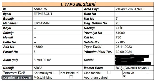 Satılık İşyeri - Ankara Etimesgut ilan görseli