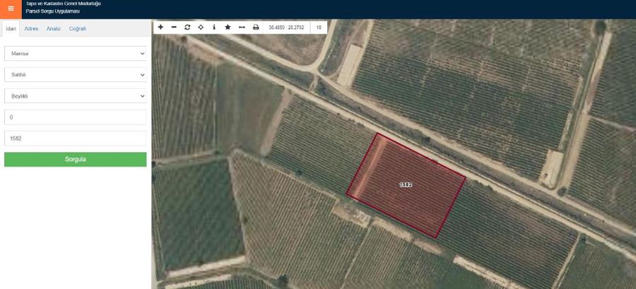 Manisa Salihli Satılık Arsa - 8.100 m² - 3.000.000 TL