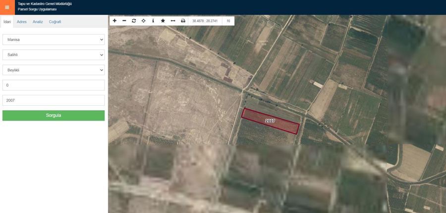 Manisa Salihli Satılık Arsa - 20.005 m² - 7.400.000 TL