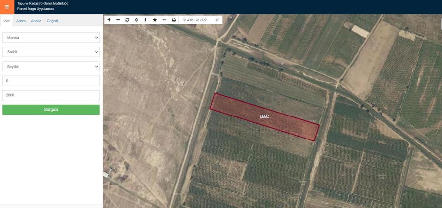 Manisa Salihli Satılık Arsa - 18.338 m² - 6.750.000 TL