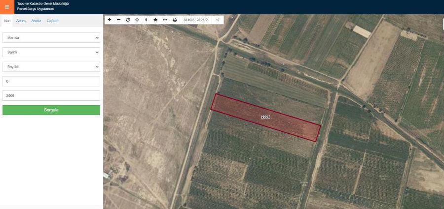 Manisa Salihli Satılık Arsa - 18.338 m² - 6.750.000 TL